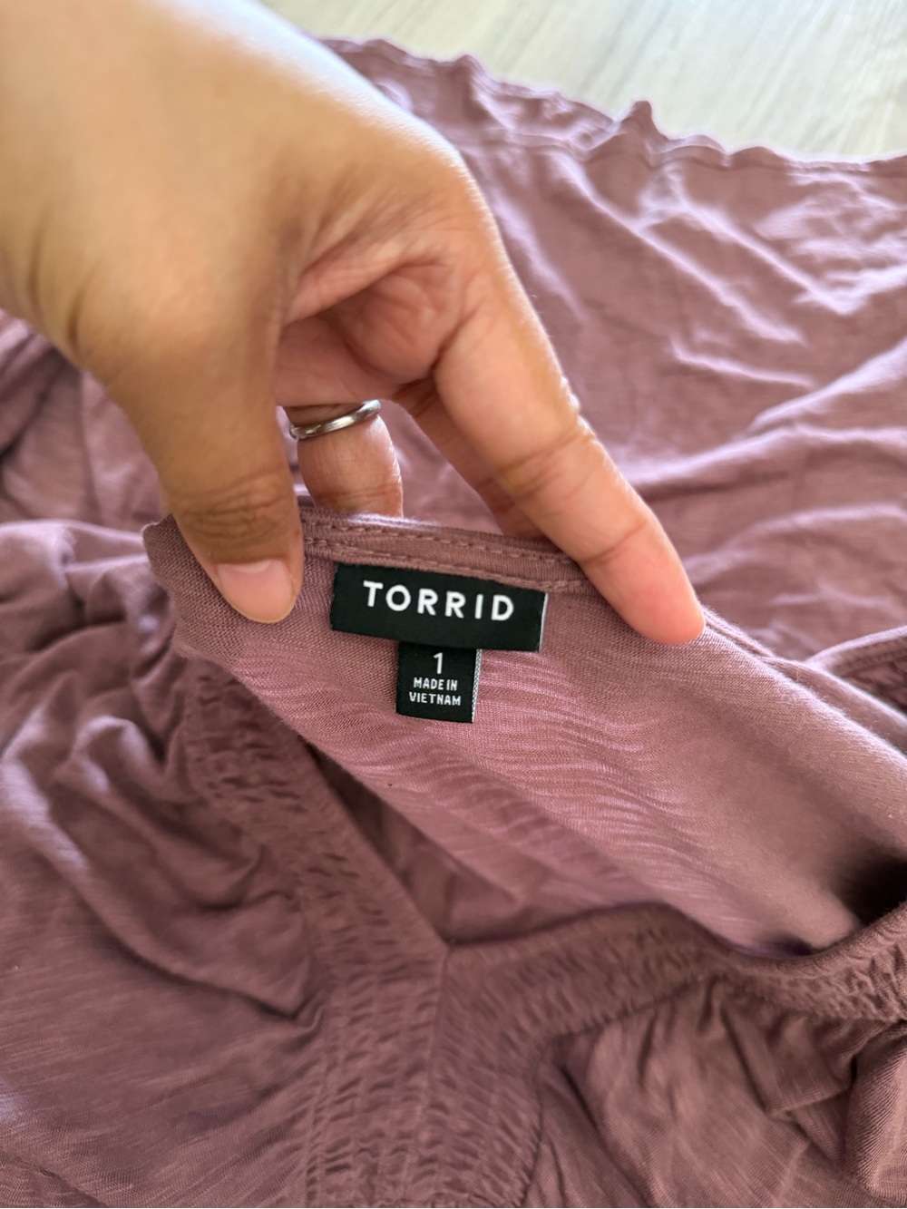 Torrid Plus Size Mauve Long Sleeve Midi Dress Size 1X - Picture 5 of 5